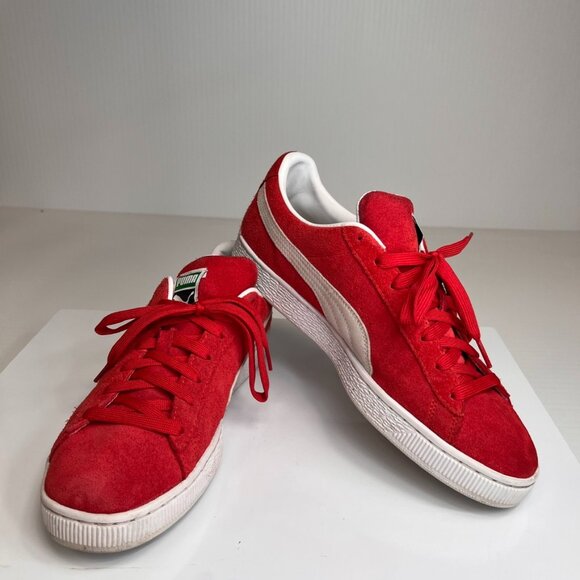 Puma Sneaker Men 10 Classic Suede Athletic Low Top Lace Shoe Logo Street Core Ex - Picture 1 of 15